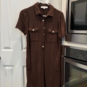 Loft Chocolate Brown Dress